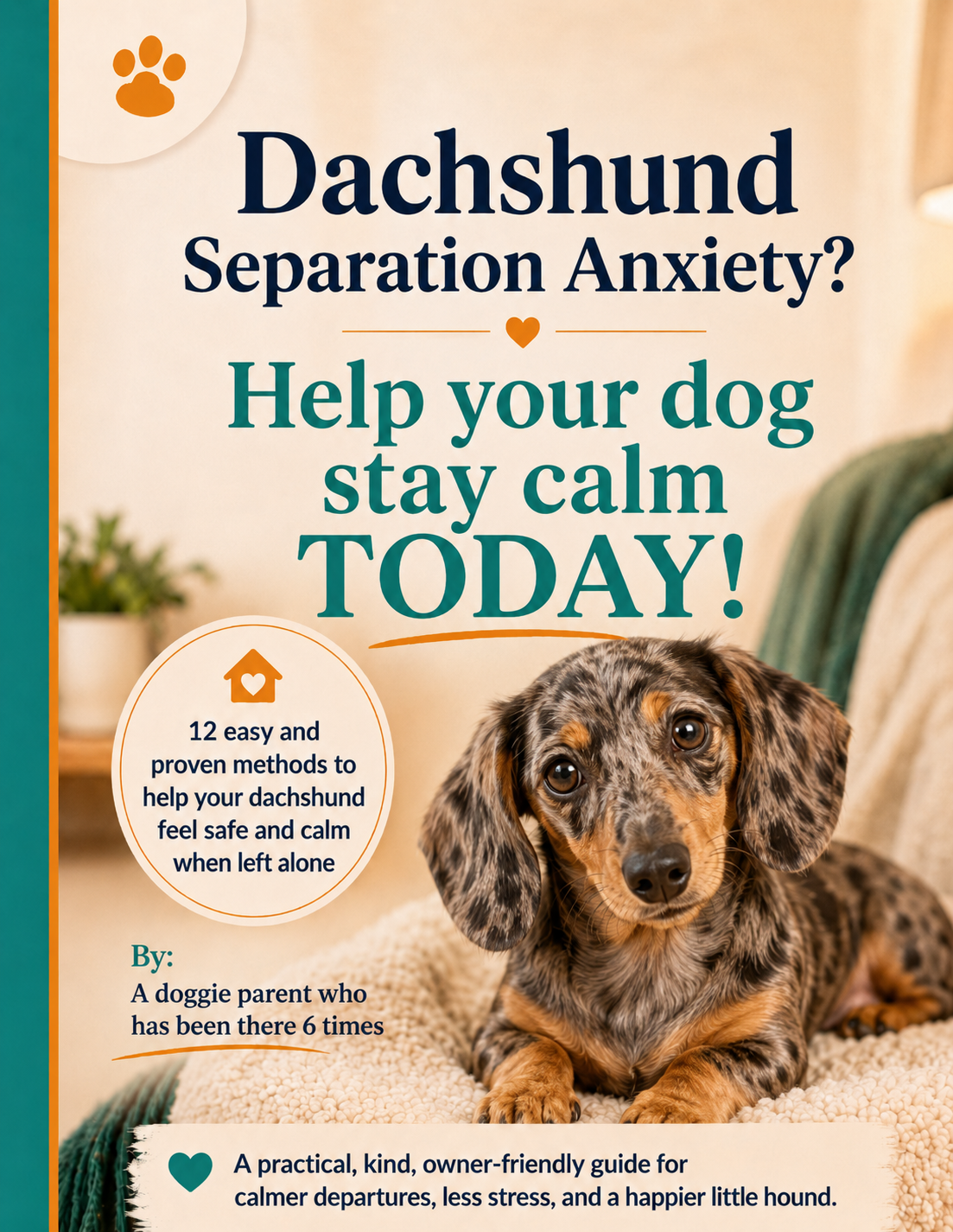 Dachshund separation anxiety guide PDF — 12 proven methods to help your dachshund stay calm alone